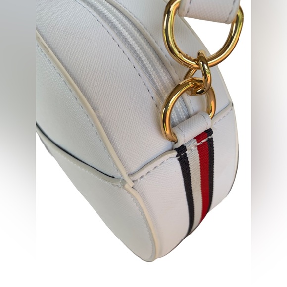 Tommy Hilfiger Saffiano Canteen Crossbody Purse Bag White Women’s NWT - Picture 5 of 14